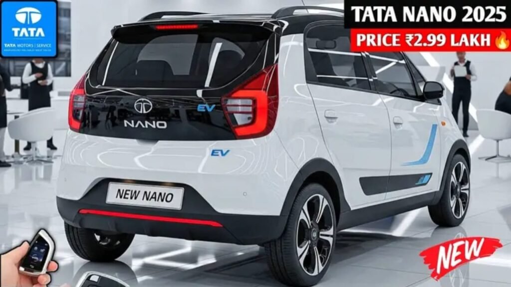Electric Tata Nano 2025 Launched – 390KM Range, Sunroof & 10-Inch Display at Just ₹1.55 Lakh!